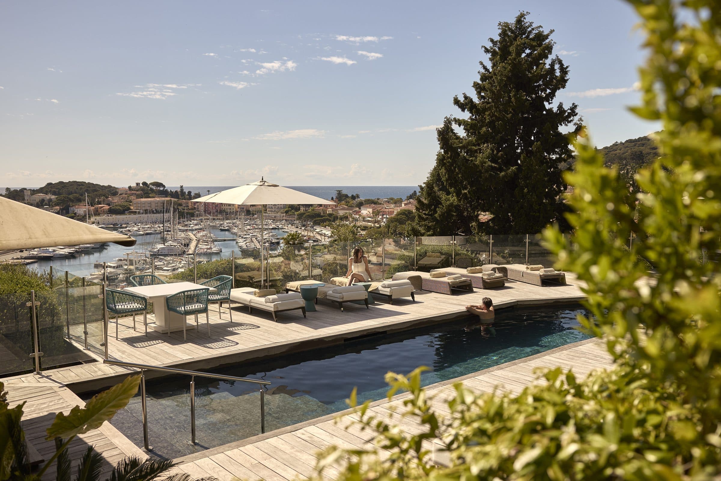 Villa Céleste infinity pool above the harbour of Saint-Jean-Cap-Ferrat