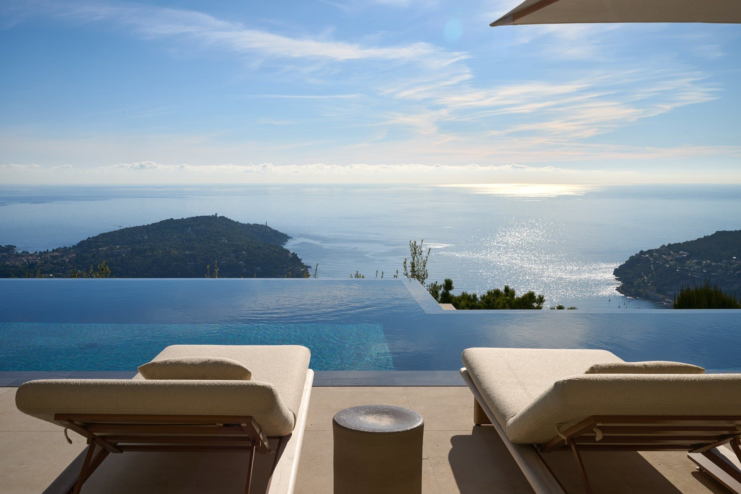 Villa Horizon infinity pool facing Saint-Jean-Cap-Ferrat