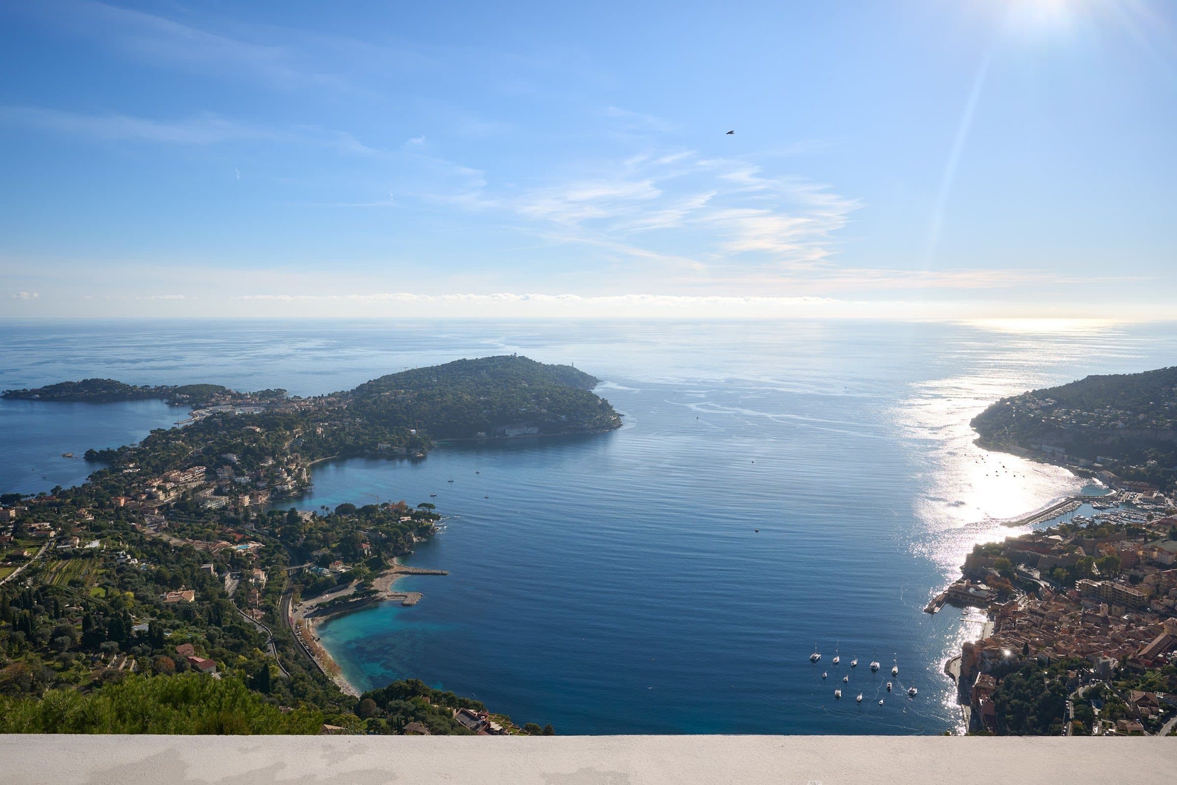 View from Villa Horizon over the Saint-Jean-Cap-Ferrat peninsula